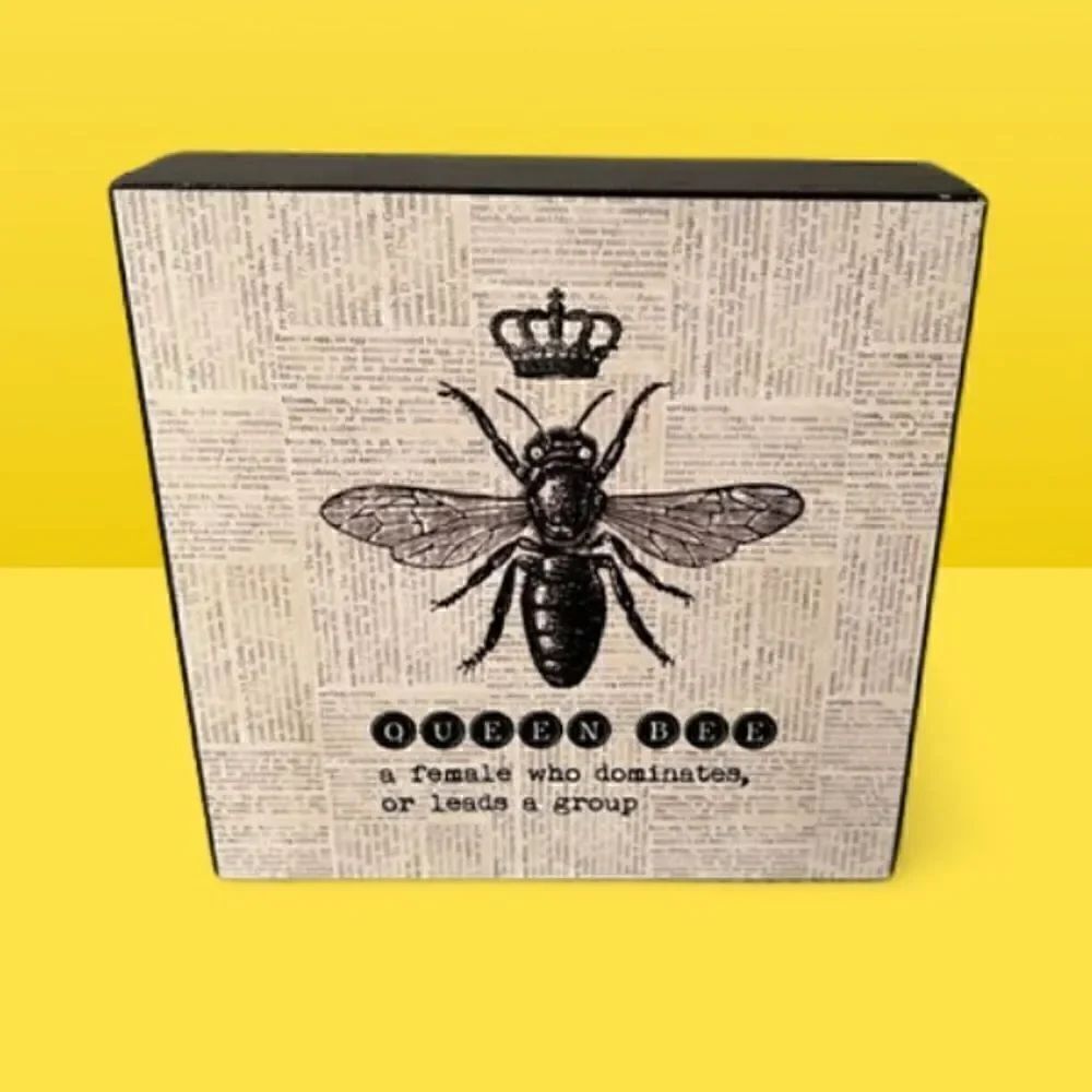 Queen Bee Wall Art Decor “A Female Who Dominates A Group” Used On TV Show.